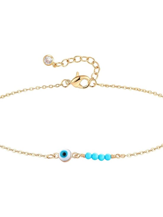Jewelry - Anklet for Women Gold Chain 14K Gold Plated Dainty Boho Beach Summer Simple Foot